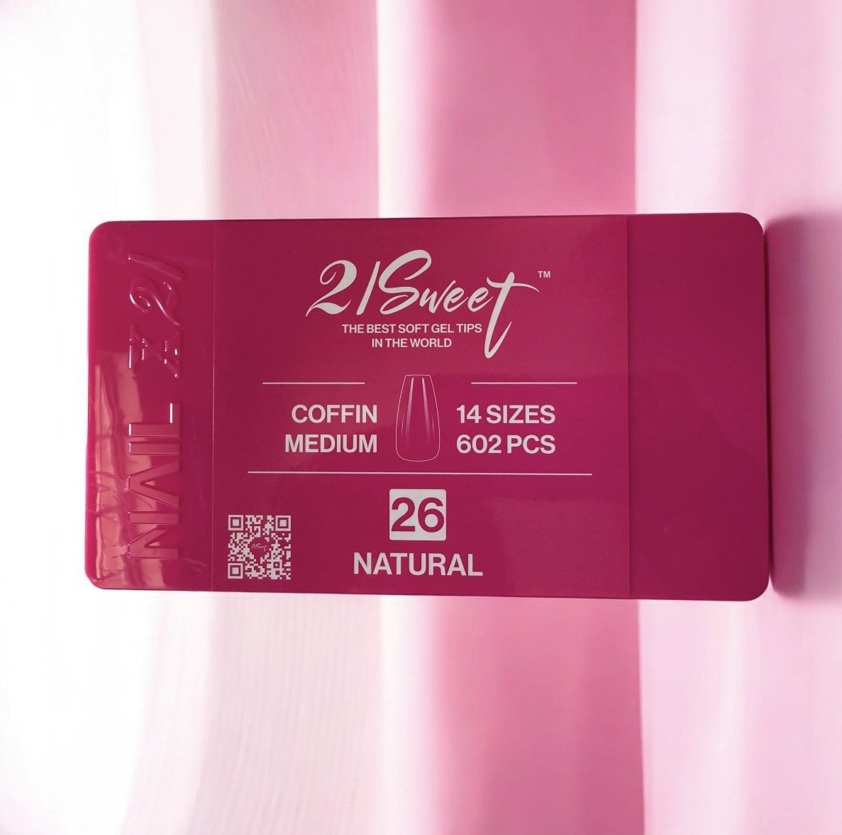 21 Sweet Coffin Medium number 26 soft gel tips