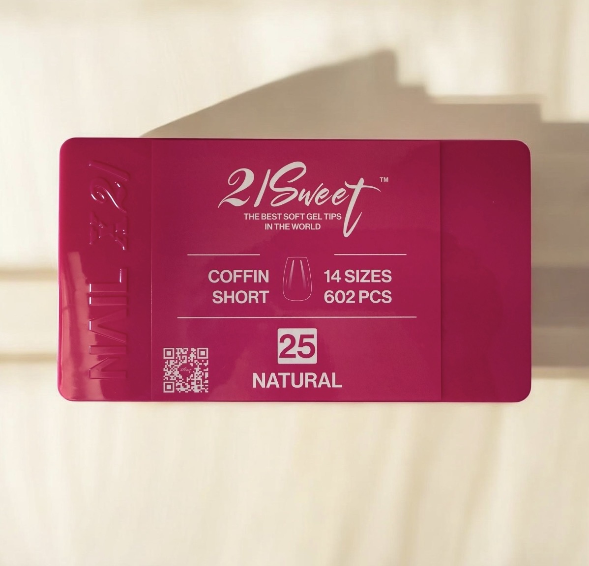 21 Sweet Coffin Short number 25 soft gel tips